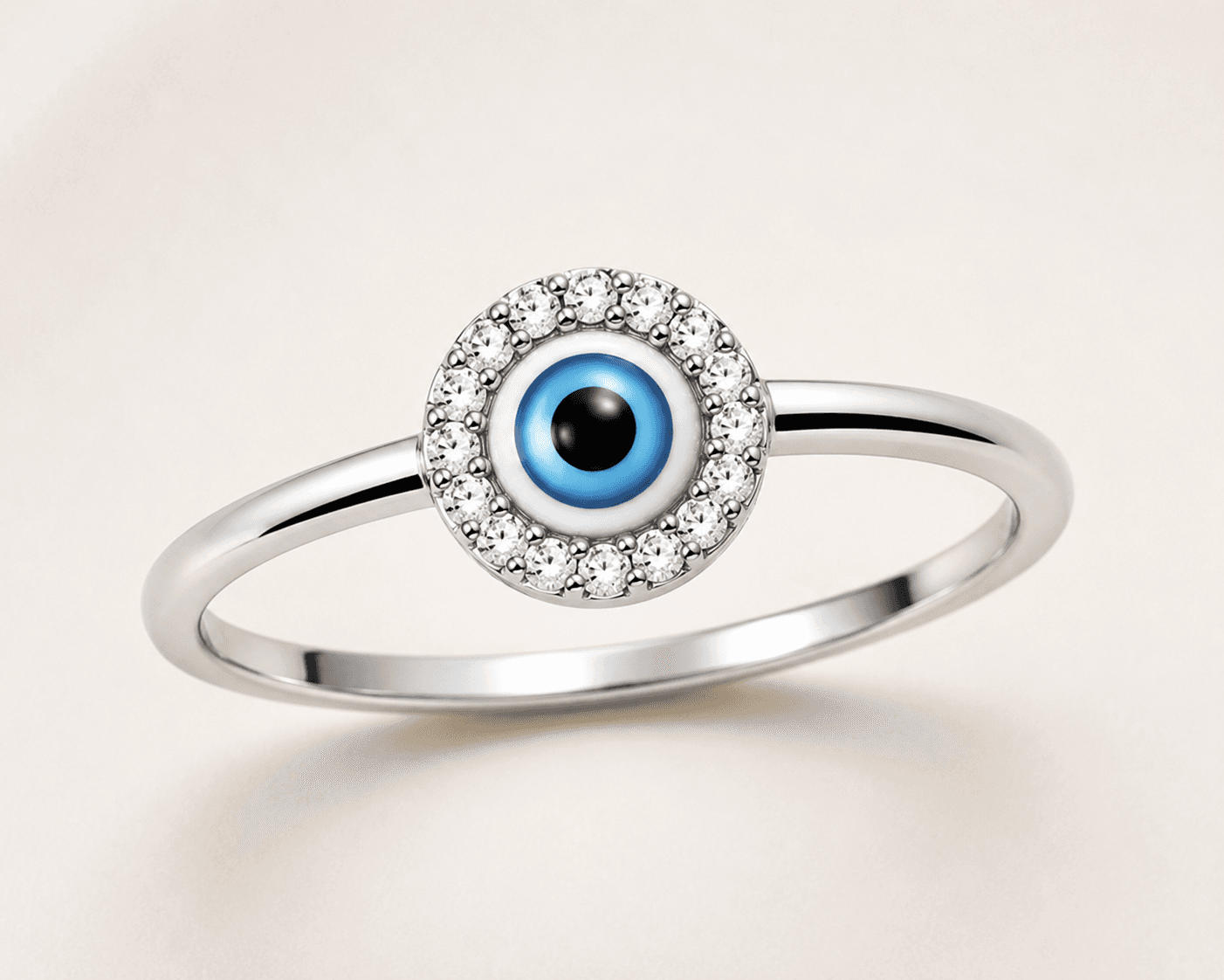 Evil Eye Charm Ring
