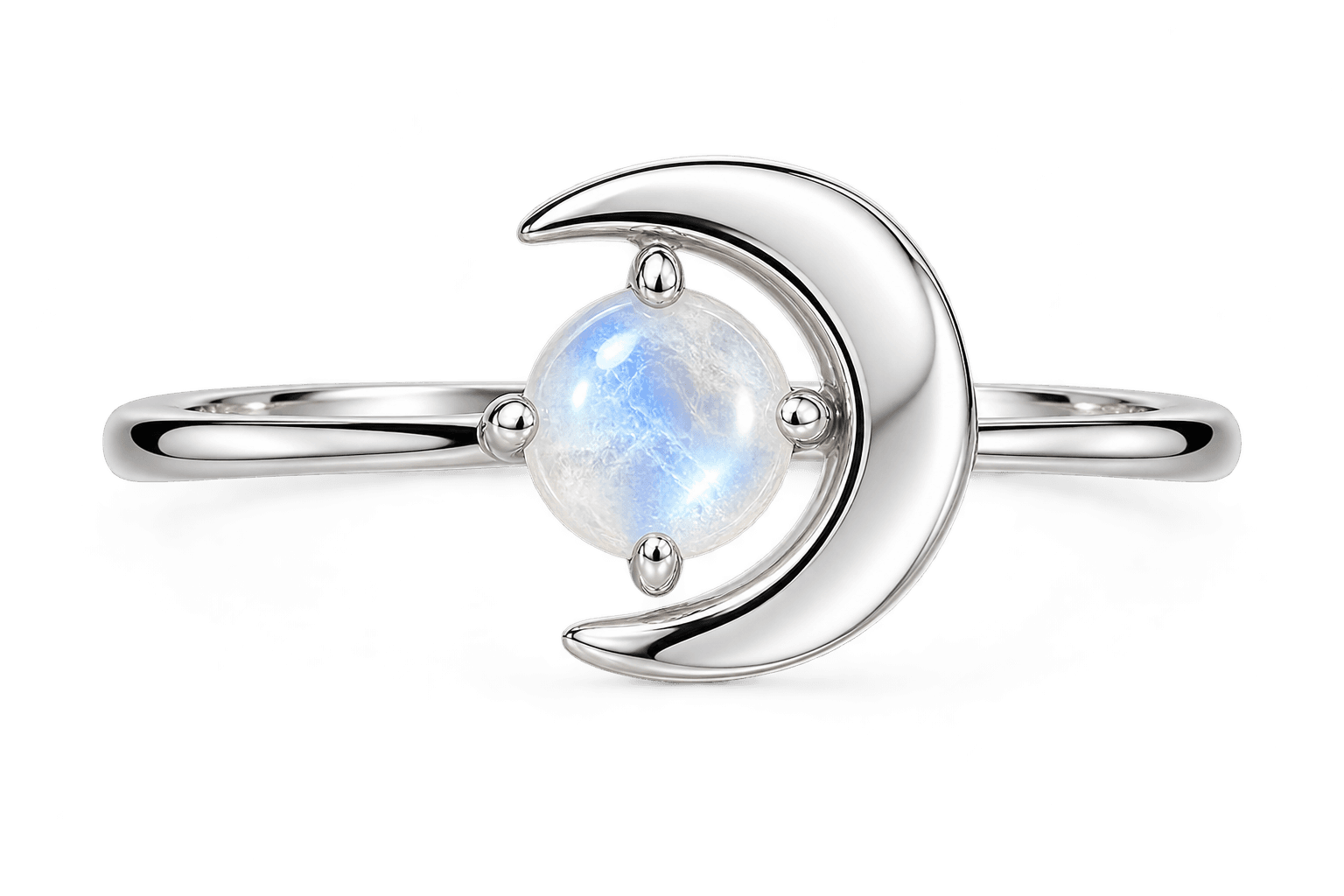 🌙 Lunar Embrace Moonstone Ring
